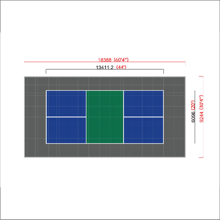 FX-04 cushion product series DIY 30*60 size pickleball court