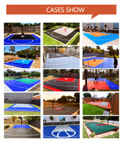 DIY your backyard court custom logo and color are available