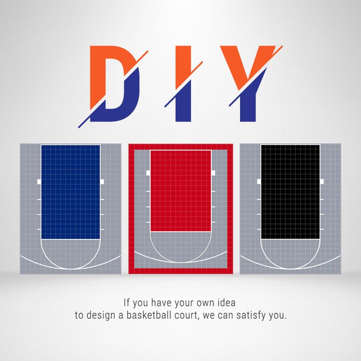 DIY your backyard court custom logo and color are available