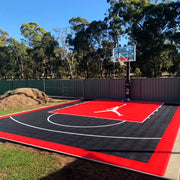 20x25 feet outdoor basketball court
